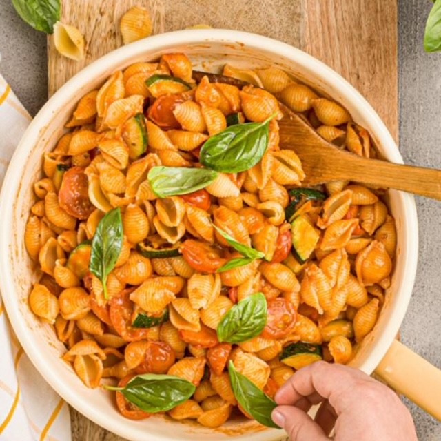 Müscheli mit Gemüsesauce