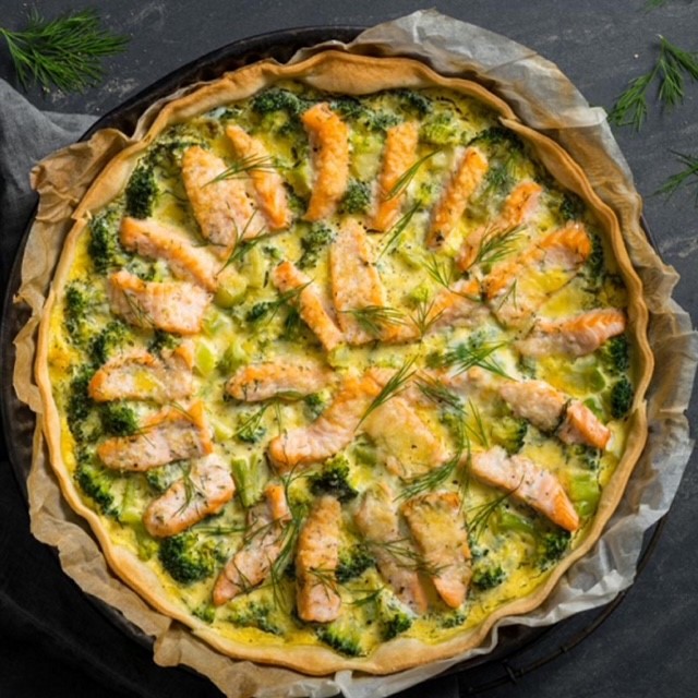 Quiche Lachs Brokkoli