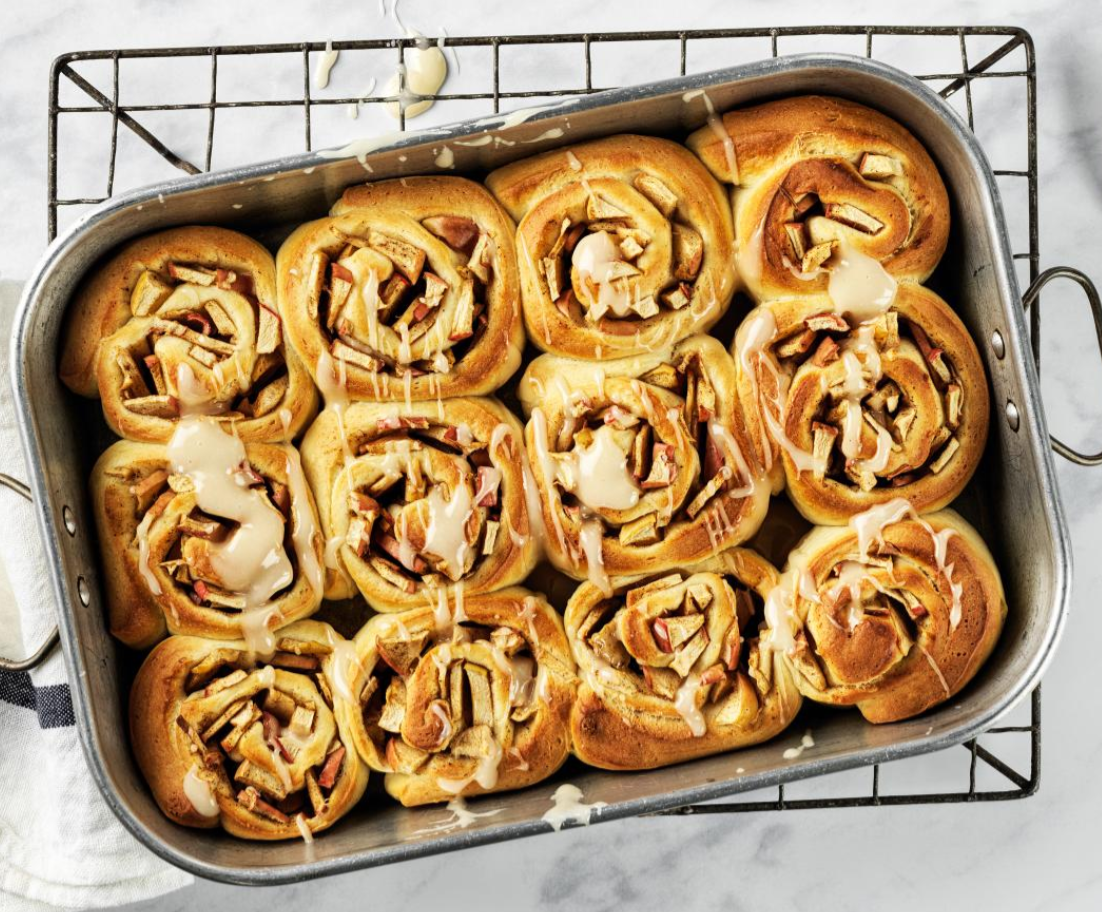 Apfel Hefeteigrollen